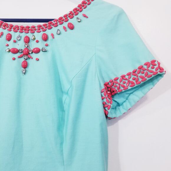 Lilly Pulitzer Beaded Jeweled Rhinestones Sheath Dress - Picture 9 of 16